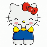3D Lenticular Sticker - Hello Kitty - Strawberry & Classic