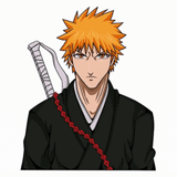 3D Lenticular Sticker - Bleach - Ichigo Kurosaki Half Hollow Three Forms