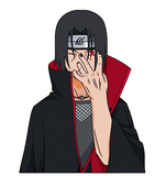 3D Lenticular Sticker - Naruto - Itachi Uchiha With Susanoo