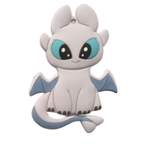 How to Train Your Dragon Light Fury dragon PVC keychain