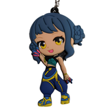 KPop Demon Hunters Qiyana True Damage skin PVC keychain