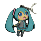 Vocaloid Hatsune Miku chibi (blue-haired singer) PVC keychain