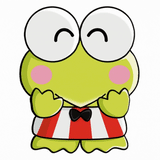3D Lenticular Sticker - Sanrio - Keroppi Trio