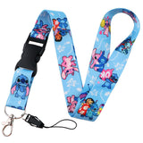 Lilo & Stitch Angel on Light Blue lanyard