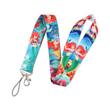 The Little Mermaid Ariel and Flounder Underwater lanyard