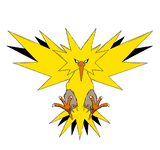 3D Lenticular Sticker - Pokémon - Articuno, Moltres & Zapdos