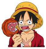 3D Lenticular Sticker - One Piece - Monkey D Luffy Three Expressions