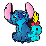 Lilo & Stitch Stitch sitting next to Scrump product