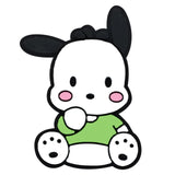Sanrio Pochacco sitting in a green onesie product