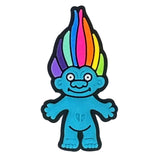 Trolls Blue troll with rainbow hair shoe charm jibbitz