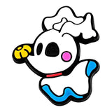 The Nightmare Before Christmas Zero the ghost dog with blue outline shoe charm jibbitz