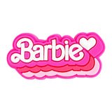 Barbie Pink and white logo enamel pin