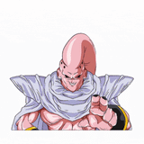 3D Lenticular Sticker - Dragon Ball - Majin Buu Fat Super Kid Three Forms