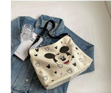 Backpack Purse - Disney - Mickey Mouse White Messenger Tote Bag