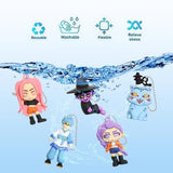 3D PVC Figure Keychain - KPop Demon Hunters - Huntrix Action Figure Keychain