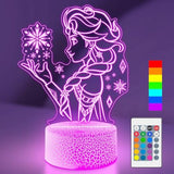 3D LED Night Light - Princess