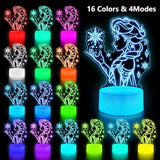 3D Illuminated Art - Disney - Princess 3D Illusion LED Night Light 16 Colors
