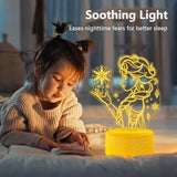 3D LED Night Light - Princess