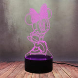 3D Illuminated Art - Disney - Mickey & Minnie Dancing 3D Illusion LED Lamp 16 Colors