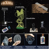 3D Illuminated Art - Disney - Mickey & Minnie Dancing 3D Illusion LED Lamp 16 Colors