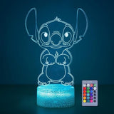 3D LED Night Light - Lilo & Stitch - Stitch standing with hands together