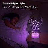 3D LED Night Light - Lilo & Stitch - Stitch standing with hands together