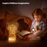 3D LED Night Light - Lilo & Stitch - Stitch standing with hands together