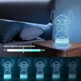 3D LED Night Light - Lilo & Stitch - Stitch standing with hands together