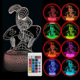 3D LED Night Light - Marvel - Spider-Man