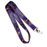 Lanyard - Frozen - Elsa Anna Olaf Purple Logo
