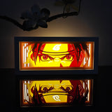 Naruto Uzumaki Sage Mode Eyes anime light box — dark room atmospheric