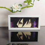 Naruto Sasuke Uchiha Sharingan and Rinnegan Eyes anime light box — unlit, design detail