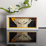 Dragon Ball Super Saiyan Vegeta Close-up Portrait anime light box — unlit, design detail