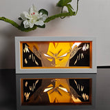 Dragon Ball Super Saiyan Vegeta Close-up Portrait anime light box — lit, front view