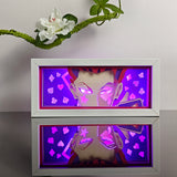 Hunter x Hunter Hisoka Morow holding playing cards anime light box — lit, front view