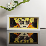 Demon Slayer Zenitsu Agatsuma Thunder Breathing Art anime light box — unlit, design detail