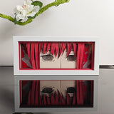 Chainsaw Man Makima's iconic spiral eyes anime light box — unlit, design detail