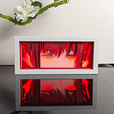 Chainsaw Man Makima's iconic spiral eyes anime light box — lit, front view