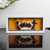 My Hero Academia Katsuki Bakugo angry face with mask anime light box — unlit, design detail