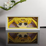 Sailor Moon Usagi Face Portrait anime light box — unlit, design detail