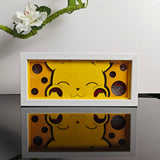 Pokemon Happy Pikachu Face with Poké Balls anime light box — unlit, design detail