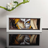 Bleach Ichigo Kurosaki Hollow Mask Transformation anime light box — unlit, design detail