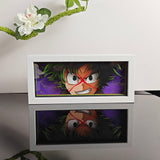 My Hero Academia Izuku Midoriya Deku Angry Full Cowl anime light box — unlit, design detail