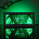 Dragon Ball Broly Legendary Super Saiyan Face anime light box — dark room atmospheric