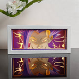 Dragon Ball Ultra Ego Vegeta anime light box — lit, front view