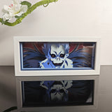 Death Note Shinigami Ryuk close-up portrait anime light box — unlit, design detail