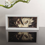 Black Clover Asta Black Devil Transformation anime light box — unlit, design detail