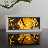 Black Clover Asta Black Devil Transformation anime light box — lit, front view