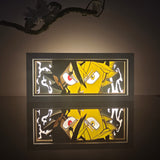 Black Clover Asta Black Devil Transformation anime light box — dark room atmospheric