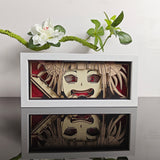 My Hero Academia Villain Himiko Toga with manic smile anime light box — unlit, design detail